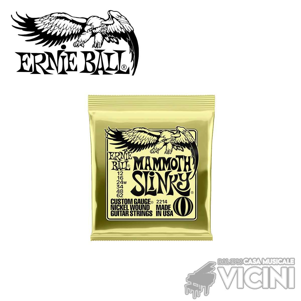 MUTA ELETTRICA ERNIE BALL 012 - 062