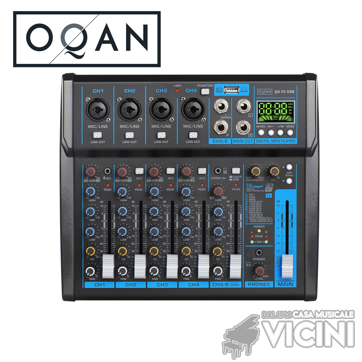 MIXER OQAN Q6 FX USB